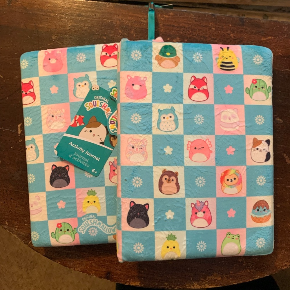 NWT- Squishmellow Activity Journal- Set of 2
